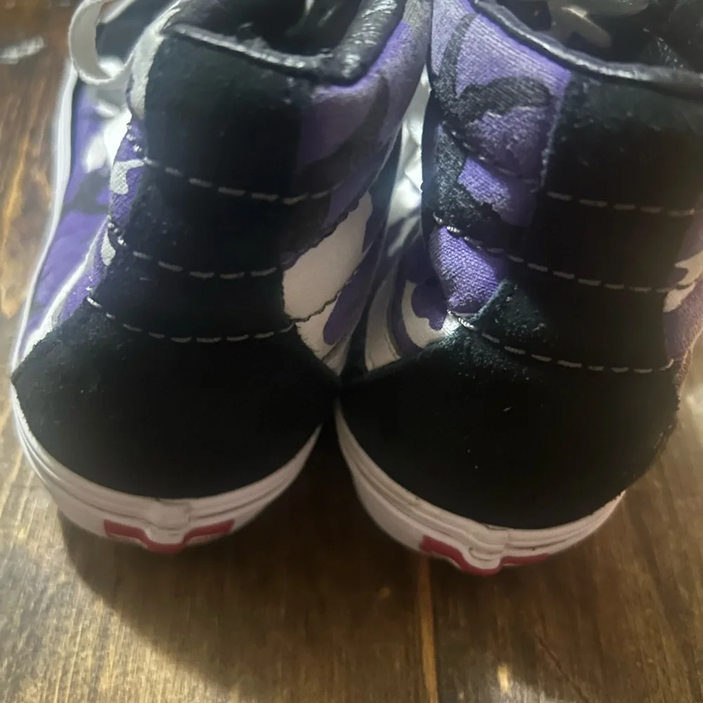Girl Boy Vans SK8 Hi Top Sneakers Camo Purple Camo Women‎ size 8.0 Men 6.5 - Picture 7 of 9